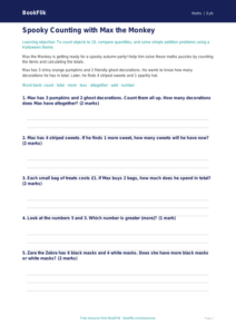 Free Halloween Maths Worksheet | EYFS Core | BookFlik