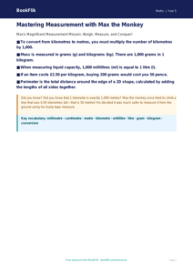 Free Measurement Poster | Year 5 Core | BookFlik
