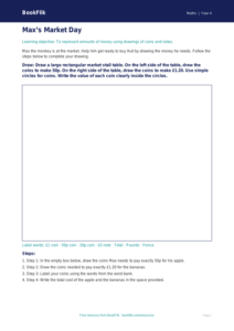 Free Money Drawing Sheet | Year 4 Supported | BookFlik