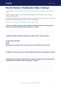 Free Multiplication Assessment | Year 1 Core | BookFlik