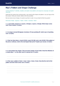 Free Non Verbal Reasoning Assessment | Year 4 Supported | BookFlik
