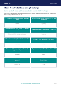 Free Non Verbal Reasoning Flashcards | Year 4 Supported | BookFlik