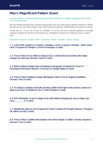 Free Non Verbal Reasoning Quiz | Year 4 Greater Depth | BookFlik