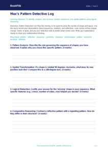 Free Non Verbal Reasoning Template | Year 4 Greater Depth | BookFlik