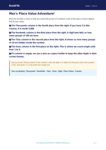 Free Place Value Poster | Year 4 Supported | BookFlik