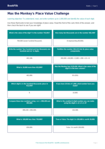 Free Place Value Flashcards | Year 5 Core | BookFlik