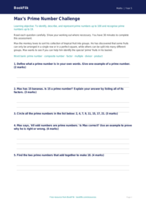 Free Prime Numbers Assessment | Year 5 Core | BookFlik