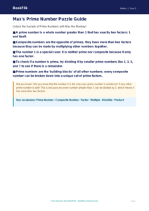 Free Prime Numbers Poster | Year 5 Core | BookFlik