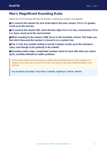 Free Rounding Poster | Year 5 Core | BookFlik