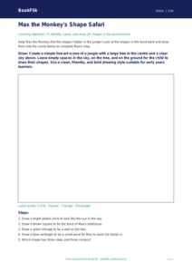 Free Shape Drawing Sheet | EYFS Core | BookFlik