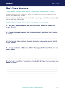Free Shape Assessment | Year 4 Supported | BookFlik
