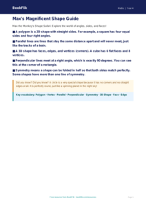 Free Shape Poster | Year 4 Supported | BookFlik