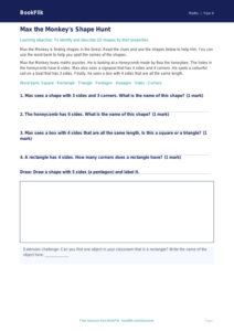 Free Shape Track Sheet | Year 4 Supported | BookFlik