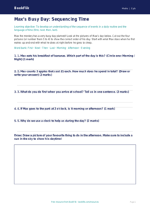 Free Time Activity Sheet | EYFS Core | BookFlik