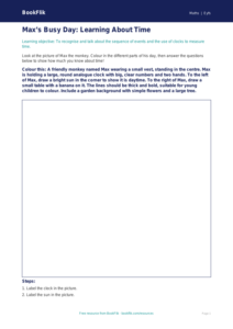 Free Time Colouring Page | Eyfs Core | BookFlik