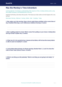 Free Time Worksheet | EYFS Core Learning | BookFlik