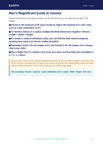 Free Volume Poster | Year 5 Core | BookFlik