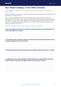 Free Word Problems Track Sheet | Year 4 Greater Depth | BookFlik