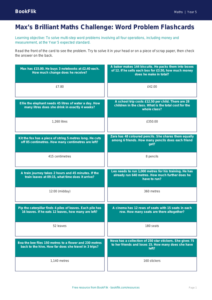 Free Word Problems Flashcards | Year 5 Core | BookFlik