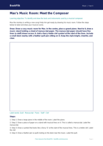 Free Composers Drawing Sheet | Year 4 Supported | BookFlik