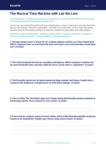 Free Composers Activity Sheet | Year 5 Core | BookFlik