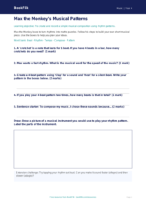Free Composition Worksheet | Year 4 Supported | BookFlik