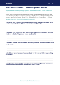 Free Composition Activity Sheet | Year 5 Core | BookFlik
