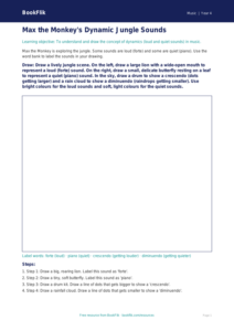 Free Dynamics Drawing Sheet | Year 4 Supported | BookFlik