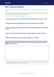 Free Dynamics Worksheet | Year 4 Supported | BookFlik