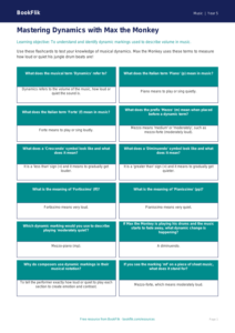 Free Dynamics Flashcards | Year 5 Core | BookFlik
