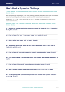 Free Dynamics Quiz | Year 5 Core | BookFlik