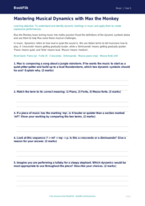 Free Dynamics Worksheet | Year 5 Core | BookFlik