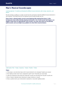 Free Musical Elements Drawing Sheet | Year 5 Core | BookFlik