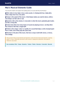 Free Musical Elements Poster | Year 5 Core | BookFlik