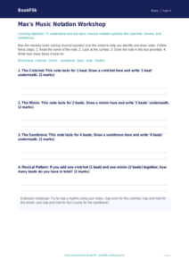 Free Notation Template | Year 4 Supported | BookFlik