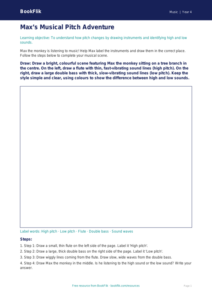 Free Pitch Drawing Sheet | Year 4 Supported | BookFlik