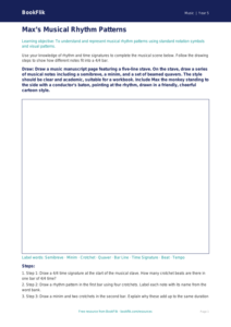Free Rhythm Drawing Sheet | Year 5 Core | BookFlik
