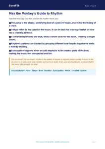 Free Rhythm Poster | Year 5 Core | BookFlik