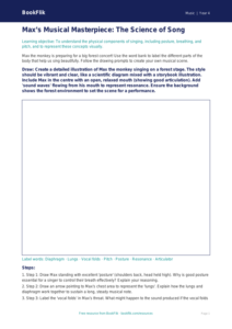 Free Singing Drawing Sheet | Year 4 Greater Depth | BookFlik
