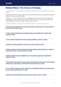 Free Singing Quiz | Year 4 Greater Depth | BookFlik