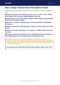 Free Tempo Poster | Year 4 Greater Depth | BookFlik