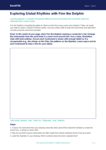 Free World Music Drawing Sheet | Year 5 Core | BookFlik