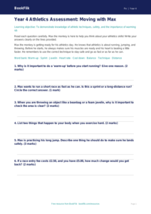 Free Athletics Assessment | Year 4 Supported | BookFlik