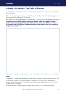 Free Athletics Drawing Sheet | Year 4 Greater Depth | BookFlik