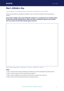 Free Athletics Drawing Sheet | Year 4 Supported | BookFlik