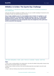 Free Athletics Drawing Sheet | Year 5 Core | BookFlik