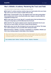 Free Athletics Poster | Year 5 Core | BookFlik