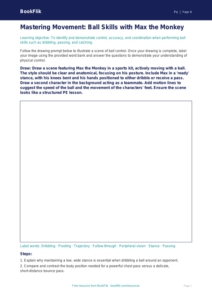 Free Ball Skills Drawing Sheet | Year 4 Greater Depth | BookFlik