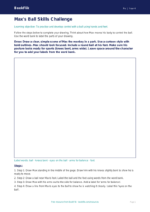 Free Ball Skills Drawing Sheet | Year 4 Supported | BookFlik