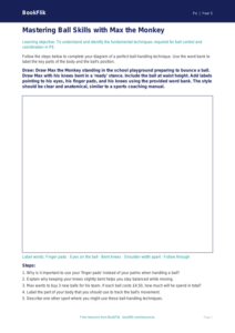 Free Ball Skills Drawing Sheet | Year 5 Core | BookFlik